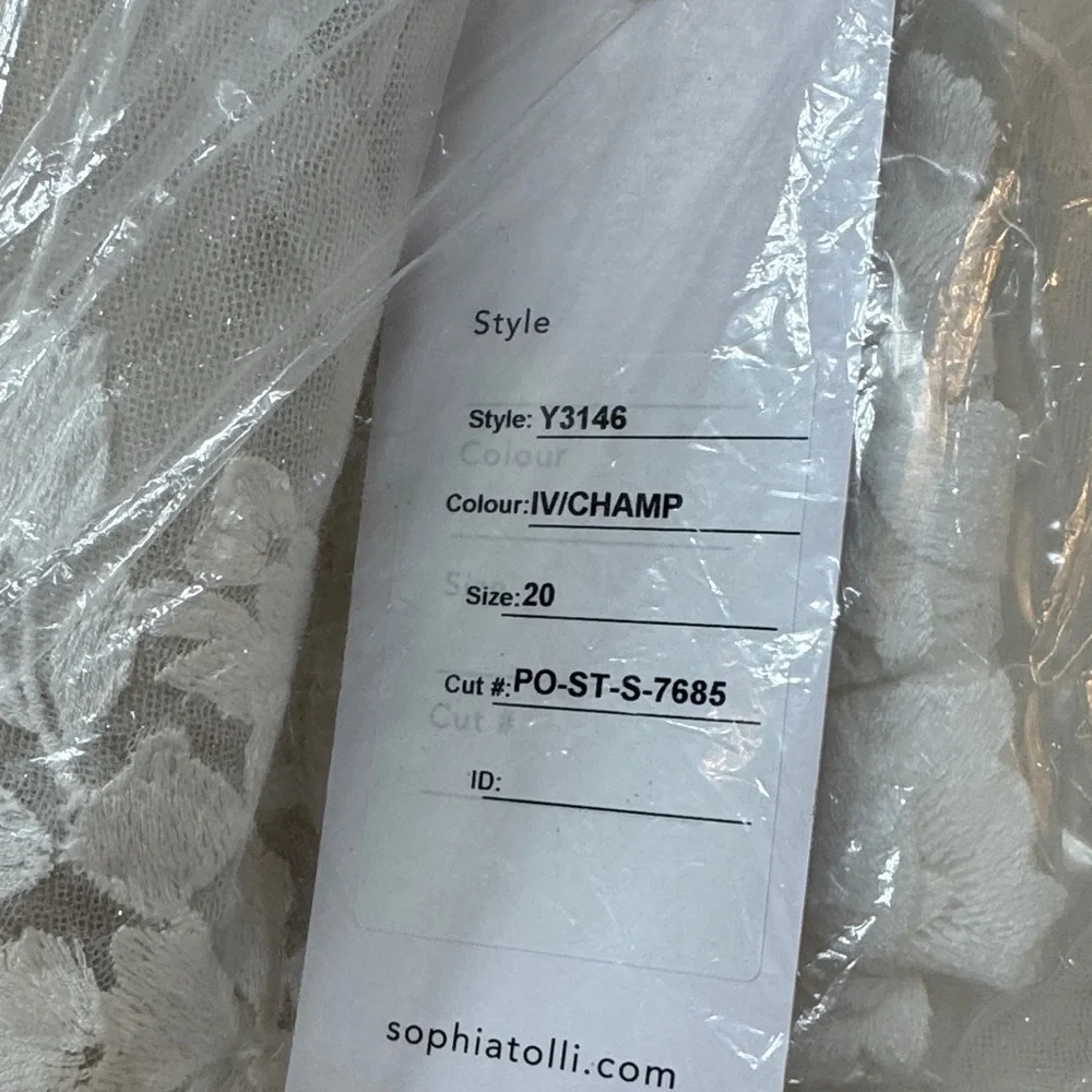 NWT Size 20 Sophia Tolli Wedding Dress Y3146 - Picture 15 of 16